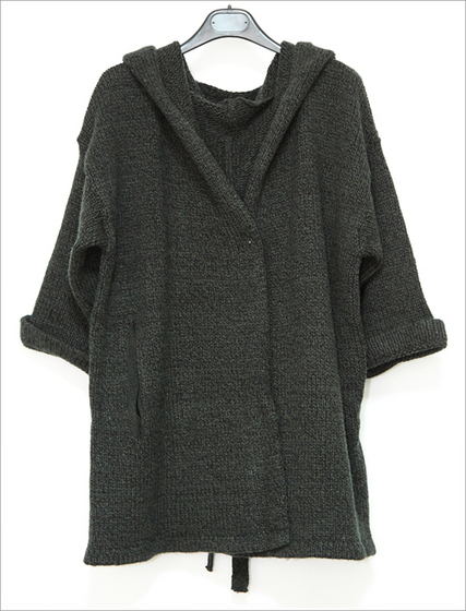 Knitted Hood Gardigan KG-10094 Made in Korea